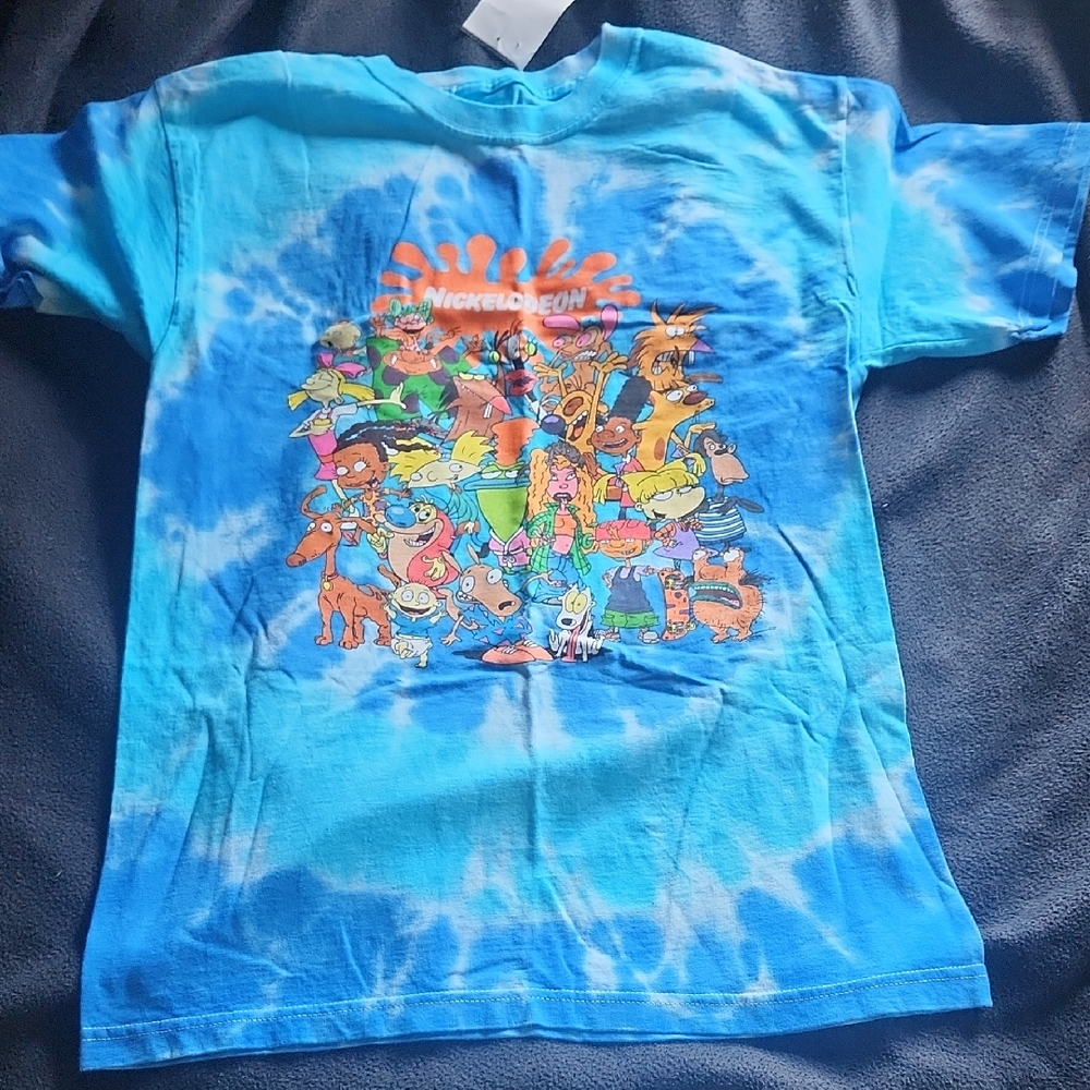 Nickelodeon Blue and White Character T-Shirt